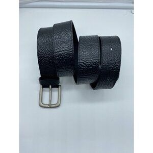 Wrangler Black Genuine Leather Grain Belt Men's Size 44 BW75502